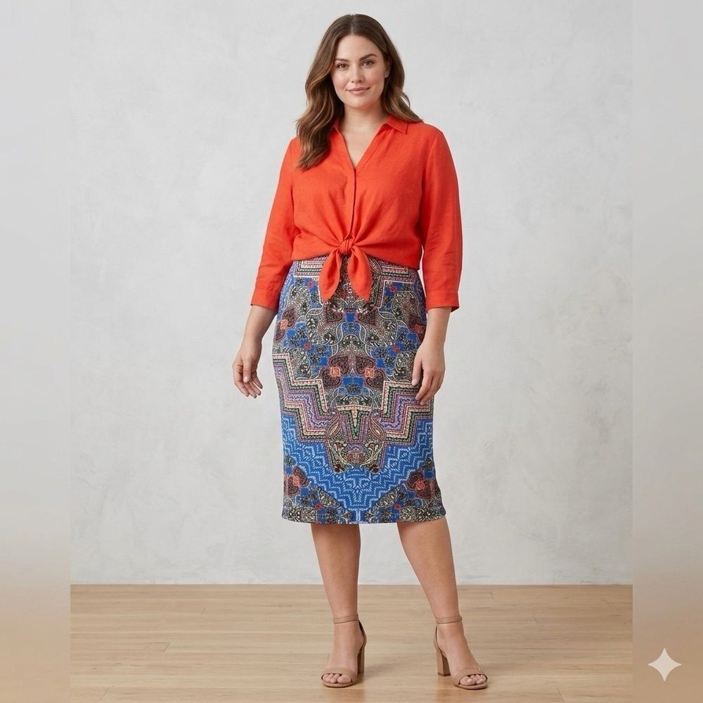Bisou Bisou Michele Bohbot Pencil Skirt Size XS